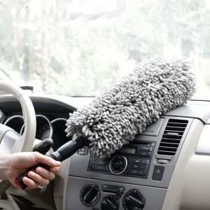 Extendable Car Cleaning Brush Long Handle Microfiber Window Wash Tire Dust Duster Car Cleaning Tools 56/76cm