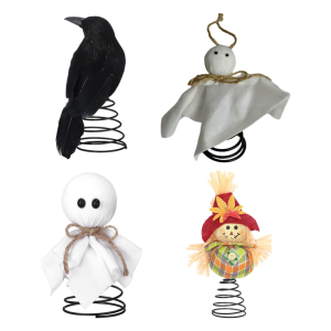 Playful Floating Doll Ornament For Halloween Decors Soft Fabric Spring Base Ideal Gift For Horror Enthusiasts