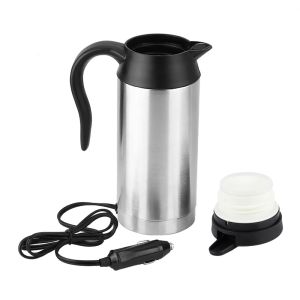 XYAX 750ml Ấm đun nước điện ô tô 12V24V Di động Bình nước nóng cho ô tô Nồi đun nóng Bền bỉ Ấm trà có sưởi ấm cho xe tải Du lịch