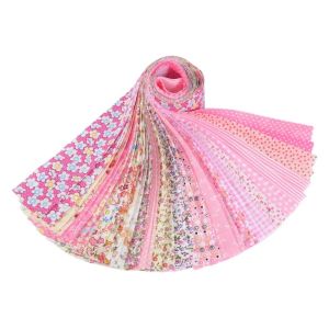 TSEVD 40PCS Jelly Roll Floral Cotton Fabric Colorful Printed DIY Sewing Material Fabric Multi Purpose 6.5CM Patchwork Fabric Sewing