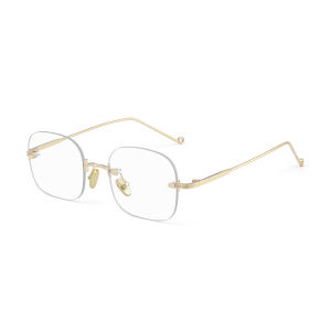 Anti-Blue Rimless Myopia Glasses Female Computer Glasses Personality Metal Frame Optical Glasses Ins Tide