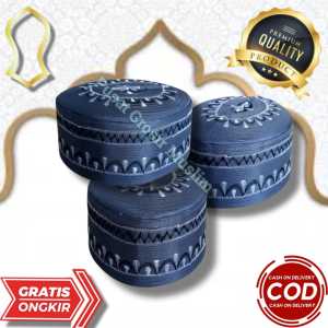 Peci Kopiah Songkok Thailand / Peci Haramain Bordir / Peci Haji Haromain Dewasa Anak TERLENGKAP