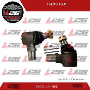 2PCS/SET 29x34mm Isuzu CXM DRAG LINK END DN-3330 JMB BRAND