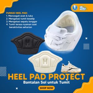 Rnasoap - Heel Pad Bantalan Insole Sepatu Pelindung Tumit anti Lecet size 1 Pasang