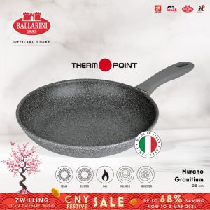 BALLARINI Murano Granitium Induction Non-Stick Fry Pan 20cm/24cm/28cm - Made In Italy