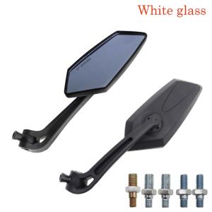 1pair Motorcycle Side Mirror Anti-glare Adjustable Clear Lens / Blue Lens Adjustable Universal 360 ° Anti-glare Street King