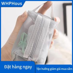 WHPHous Lưới túi mỹ phẩm lưới trang điểm Túi Lưới Trong Suốt Dây Kéo Túi cho văn phòng du lịch lưu trữ túi vệ sinh Túi trang điểm Túi