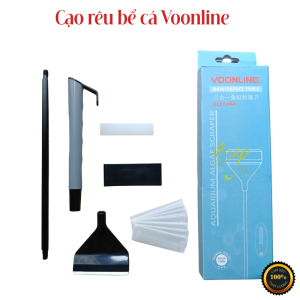Cạo rêu bể cá thủy sinh Voonline đa chức năng (cạo rêu san nền cây cọ) tặng kèm 10 lưỡi dao thay thế