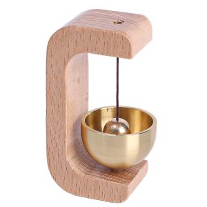 GIFTER Japanese Style Self-adhesive Wood Doorbell Magnetic ss Home Door Wooden Wind Chimes Decor