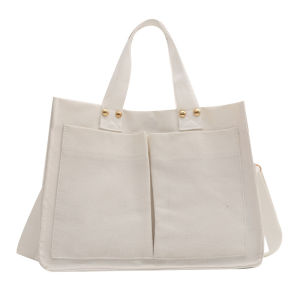 DROPASSIST 2201 Women Large Capacity Portable Shoulder Canvas Tote Bag Beg Tangan Wanita Kapasiti Besar