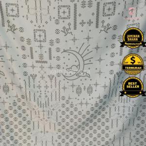 Kain Memora Kain Diorrsilk Premium Motif Vol 3  Bulan Bintang Halus Lembut Jatuh Lebar 150 cm