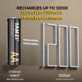 YAMZI AA 3700mWh / AAA 1300mWh Pin sạc lithium 1.5V. 