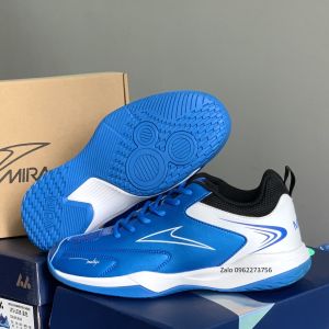 Giày Cầu Lông bóng chuyền Chính Hãng Mira MATRIX xanh Đế 2 Lớp Eva Trợ Lực Êm Ái Và Cao Su Non Cấp Non Bảo Hành Chính Hãng