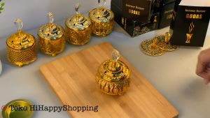 Tempat Bakar Dupa Arab Gold Ukuran 7x14 Cm: Model Baru & Spesifikasi