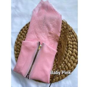 COD HIJAB/JILBAB SEGI EMPAT BELLA SQUARE BAHAN POLYCATTON  ZIPPER/RESLETING TERBARU