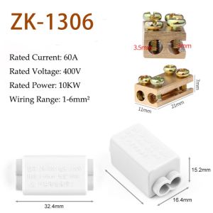 MINIMALUX Conductor Brass High Power Splitter Universal Large Current Quick Terminal Block Electrical Connectors Wire Connector Electrical