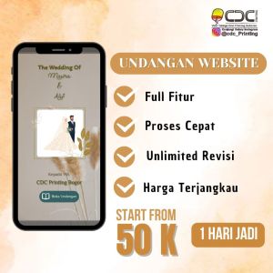 UNDANGAN PERNIKAHAN DIGITAL WEBSITE CANTIK ELEGAN DAN UNIK