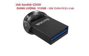 Usb ( 128GB  256GB  512GB ) Sandisk CZ430 Ultra Fit (Đen) Hàng chính hãng