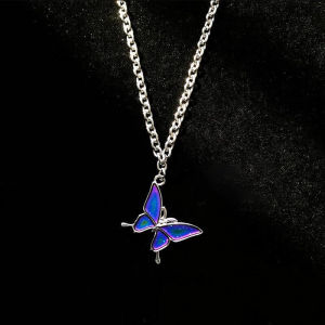 Vari-colour Butterfly Women Necklace Exquisite Vintage Design Couple Gift LovelylifeFu COD