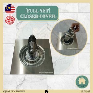 15cm x 15cm Floor Grate Washing Machine Drain Hose To Floor Grate Connector Full Set Closed Coverporary