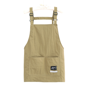 Fashionable Anti Splash Apron Short Home Anti Fouling Cooking Apron Adjustable Catering Work Clothes