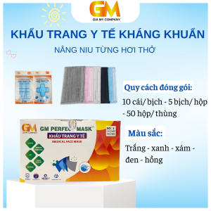 1 Hộp 50 cái khẩu trang y tế kháng khuẩn Gia Mỹ