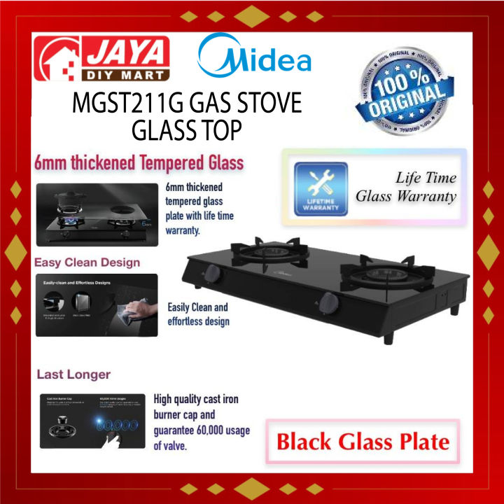Midea MGST211G HIGH QUALITY PORTABLE TABLETOP 2 BURNERS Gas Stove