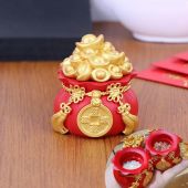 [HÓA TỐC] Hũ đựng muối gạo thần tài hũ gạo muối cầu tài cầu lộc trang trí bàn thờ SẴN HÀNG