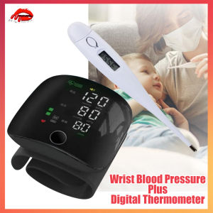 Rechargeable Wrist Blood Pressure Monitor FLK-W01 Plus Digital Thermometer
