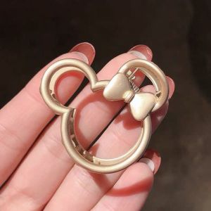 F4 Jepit Rambut Korea Bahan Alloy 5.9cm Warna Emas Bentuk Karakter Kartun Jedai Logam Gold AK05 AK04