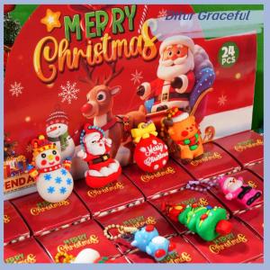 Ditur 24pcs Christmas Themed Party Key Ring Gift Pack Surprise Box Suitable As Christmas Gift Party Gift Best For Christmas