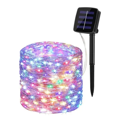 kangle【‼️50% off】7M/12M/22M/32M ไฟตกแต่ง Fairy Lights เซลล์แสงอาทิตย์ Solar Lights ไฟสวนกลางแจ้ง ไฟ LED ตกแต่ง