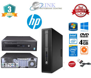 ( HP i5 i3 4th Generation Refurbished Window 10 Ready ) HP PRODESK 600 G1 I3 - I5 4TH Generation  / 4 - 8 GB DDR3 RAM / 120GB - 480 GB SSD / WINDOW 10 / DVD ROM