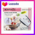 Scarlett professional electric whisks hand Mixer Electric mixer Hand Mixer Easy operation and cleaning ,Milk Shake Mixer,this Hand Mixer is Ideal for home, office, school and traveling, 100% Brand New And High Quality Baking DIY Cake Bread Egg Mixing. 