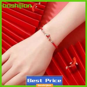 bashijian Good Luck Bracelet Braided Rope Koi Bracelet Red String Valentine Gift Couple Gift