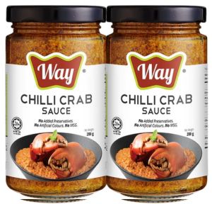 WAY SAUCE - Chilli Crab Sauce 辣蟹海鲜风味酱 [ 2bottlesx200g ]