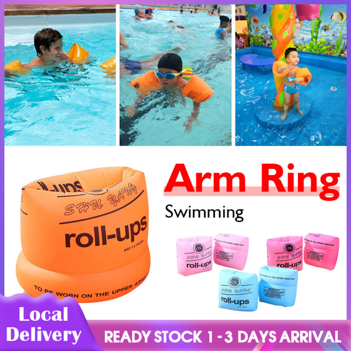 Inflatable Swimming Newborn Baby Safety Ring Kids Arm Bands Float