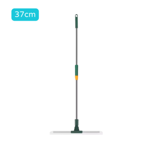 50CM/37CM 180° Rotating Floor Wiper - Magic Stainless Steel Mop for Bathroom & Household Cleaning