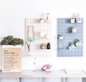 Peg board rak dinding with self adhesive papan rak dekoratif dinding rumah rak pajangan