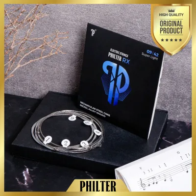 Senar Gitar Elektrik Steel Core Nickel Alloy Wound Philter RX Original