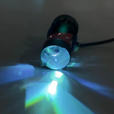 Lampu LED IBEZ XT1 Lampu Utama H4 LED Dengan Kipas Pendingin - Socket H4 LED Blue Lens
