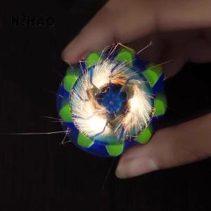 ซื้อ 1 ชิ้นลด 10 บาท ดอกไม้ไฟของเล่นไจโรหมุนได้เรืองแสงมีไจโรหมุนได้มีที่จับเพื่อคลายเครียดของขวัญสำหรับเด็กสุดสร้างสรรค์ที่จะเปล่งแสง