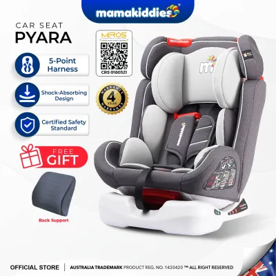 [ECE CERTIFIED] Mamakiddies Pyara ISOFIX Baby Car Seat Murah for Newborn to 12 Years Old Child