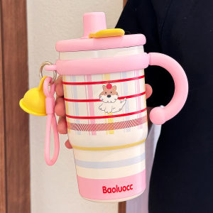 ONDA เก็บความร้อน แก้วกาแฟเซรามิก น่ารัก ความจุ 600ml เก็บได้ทั้งร้อนและเย็น แก้วเก็บความเย็น