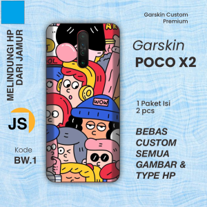 Garskin COD Full Body Motif lucu POCO X2 Isi 2pcs bisa Custom Motif dan Type HP -Juragan Stikers bo