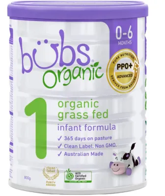 Bubs Organic Grass Fed Cow Milk Formula