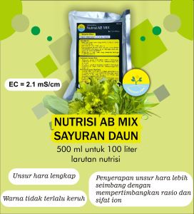 Nutrisi AB MIX Sayuran Daun 500 ml (Untuk 100 Liter Larutan Nutrisi