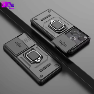 Case Xiaomi POCO F6 Camshield Hardcase Ring Slide Camera Anti Slip TPU+PC