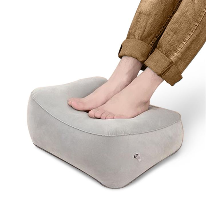 Pannow] Travel Foot Rest Pillow Height Fast Inflating Leg Knee