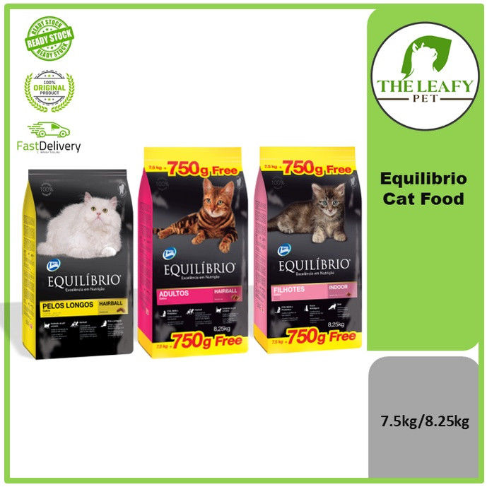 Equilibrio Cats Food Original Pack 8.25kg / 7.5kg Persian Long Hair